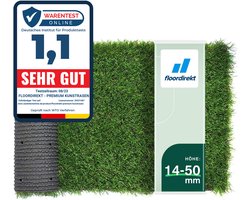 FLOORDIREKT Kunstgras Windsor - Buiten Gazontapijt - per Meter - Grastapijt - Opgerold Gras - Gazon voor Balkon & Tuin - op Maat Gemaakt - 25mm Hoog - 1700 g/m² - 200 x 900 cm