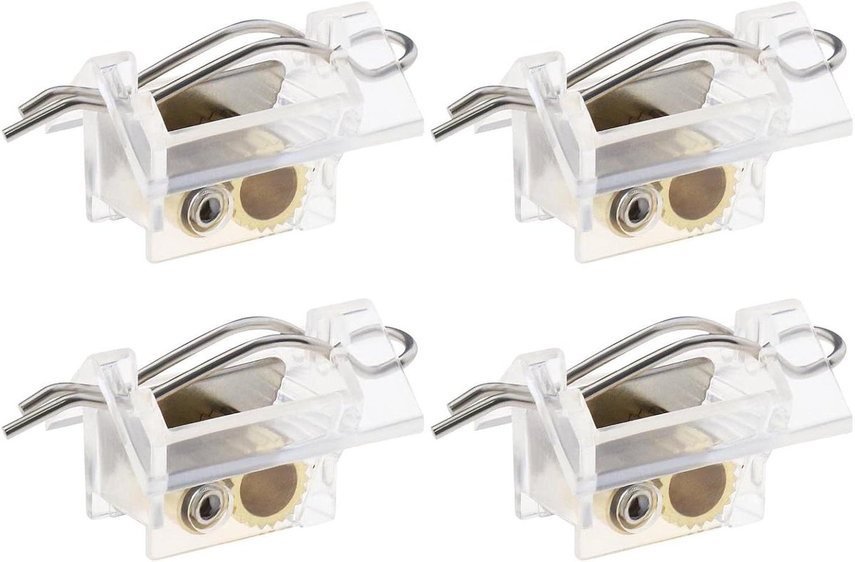 Jaloezieën Cord Lock Mechanisme - 4 Stuks Transparante Onderdelen voor Raamjaloezieën - Decor Accessoires voor Thuis Meubels