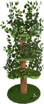 Bol.com MaxxPet Kattenboom Jesse - Krabpaal - Krabboom - Kattenboom met bladeren - Krabpaal voor Katten - Krabton - 60x60x160cm aanbieding