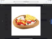duvoplus playtime snack mat lekkere pizza 50x50x5cm meerkleurig