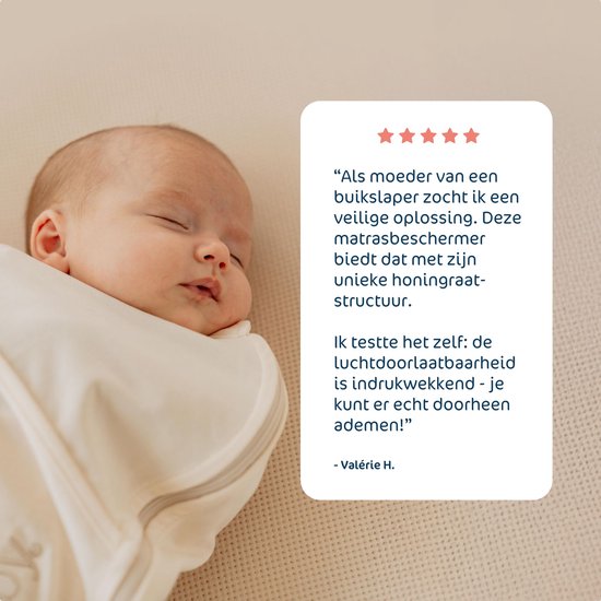 AeroSleep® Essential 2-in-1 matraspakket: Babymatras + 3D matrasbeschermer - 140 x 70 cm