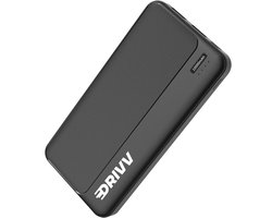 foto van Drivv. Powerbank 10.000 mAh - 22.5W Snellaadfunctie - Fast Charge USB 3.0 - USB C - Zwart