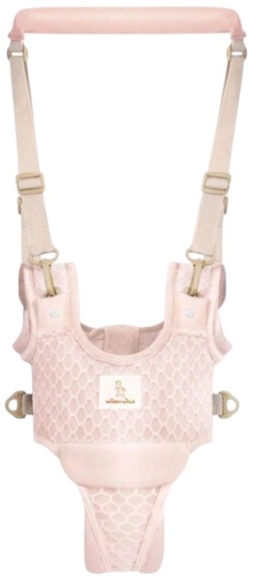 Foto: S e baby loopgordel ademend comfortabel handige baby walker harnas voor de eerste stapjes roze