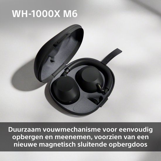 Sony WH-1000XM6 - Casque sans fil à réduction de bruit - Noir