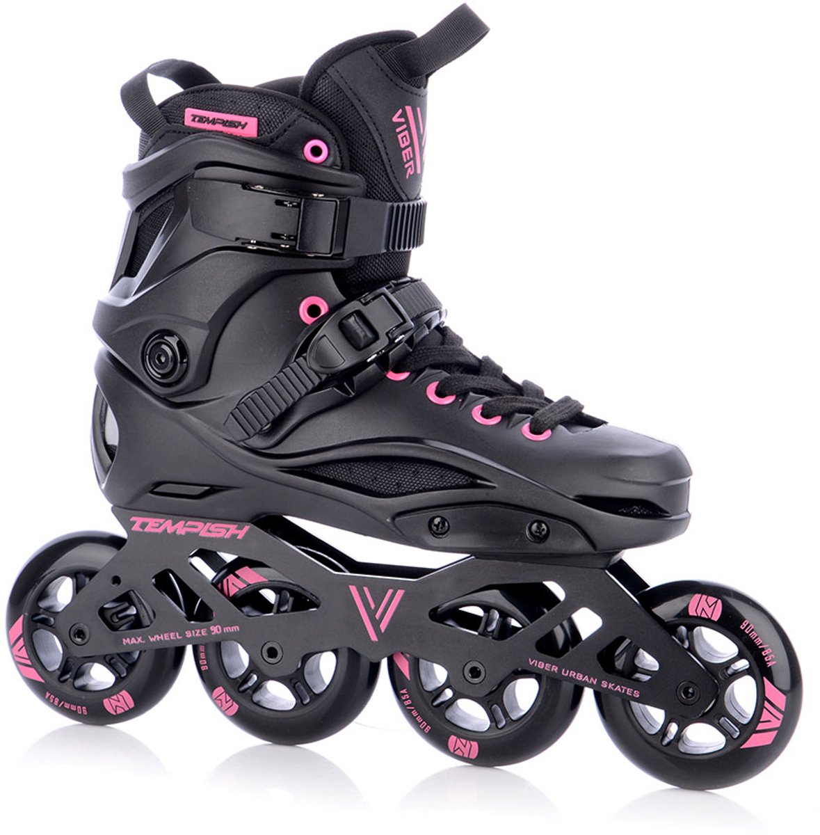 Tempish Viber L.E. 90 Skeelers Volwassenen – 4x90mm Wielen – Fitness Inline Skates Zwart