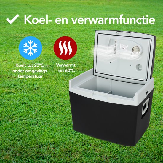 Aviro Elektrische Koelbox - 40L - Coolbox - 12V en 230V - Frigobox - Koelen en Verwarmen - Zwart van aviro — afbeelding 2