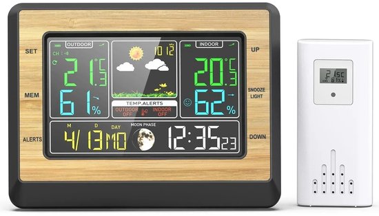 Hygrometer - Weerstation Binnen en Buiten - Weerstations - Luchtvochtigheidsmeter