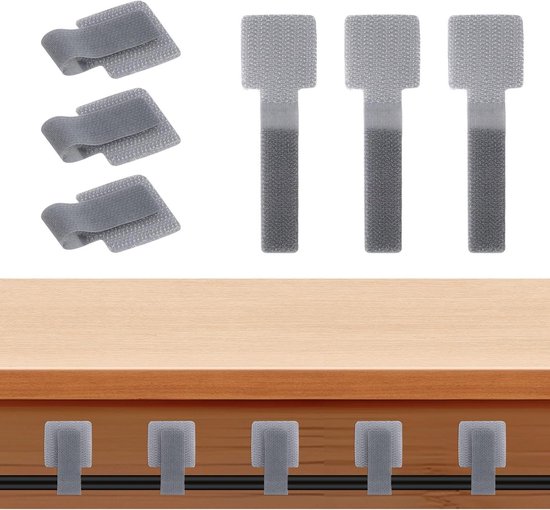 Kabel Organizer Kabelriemen,(5*L,5*XL)10 Stück Kabel-Aufbewahrungsgurte