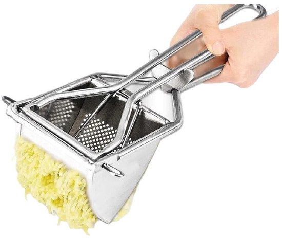 Aardappelpers van roestvrij staal, met lange handgreep, inklapbaar