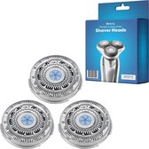 3 têtes de rasage adaptées à Philips série 7000 SH70 - Ensemble de têtes de rasage - Têtes de rasage - Lames de rasage - 3 pièces