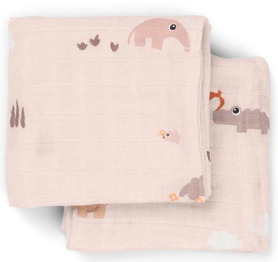 Done By Deer Playground Multidoek - 2-Pack - Powder van Merkloos — afbeelding 4