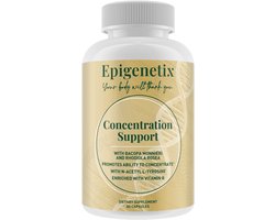 Epigenetix - Concentratie Support - 60 premium capsules - Onze bestseller! Deze formule is ontworpen om de focus en concentratie te verbeteren en mentale prestaties te optimaliseren, met Vitamine B6, natuurlijke energie en stressreductie zonder crash