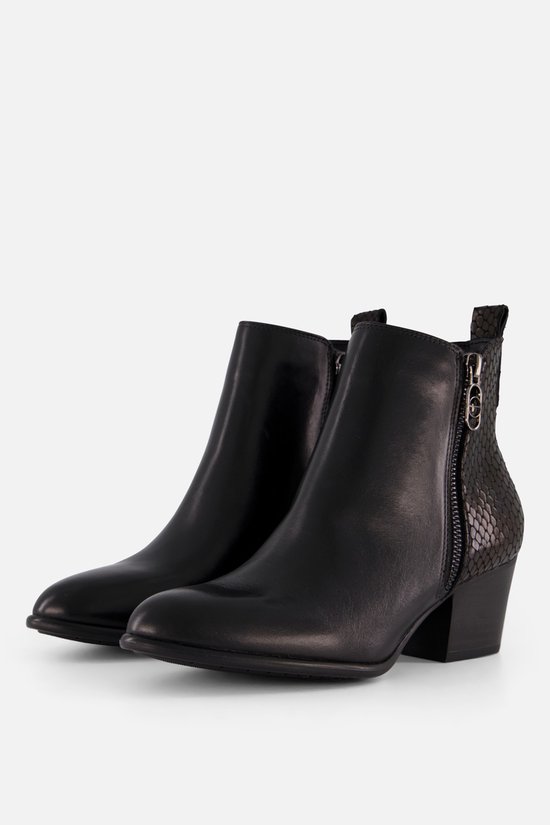 Tamaris Enkellaarsjes zwart Leer Dames Maat 38 bol