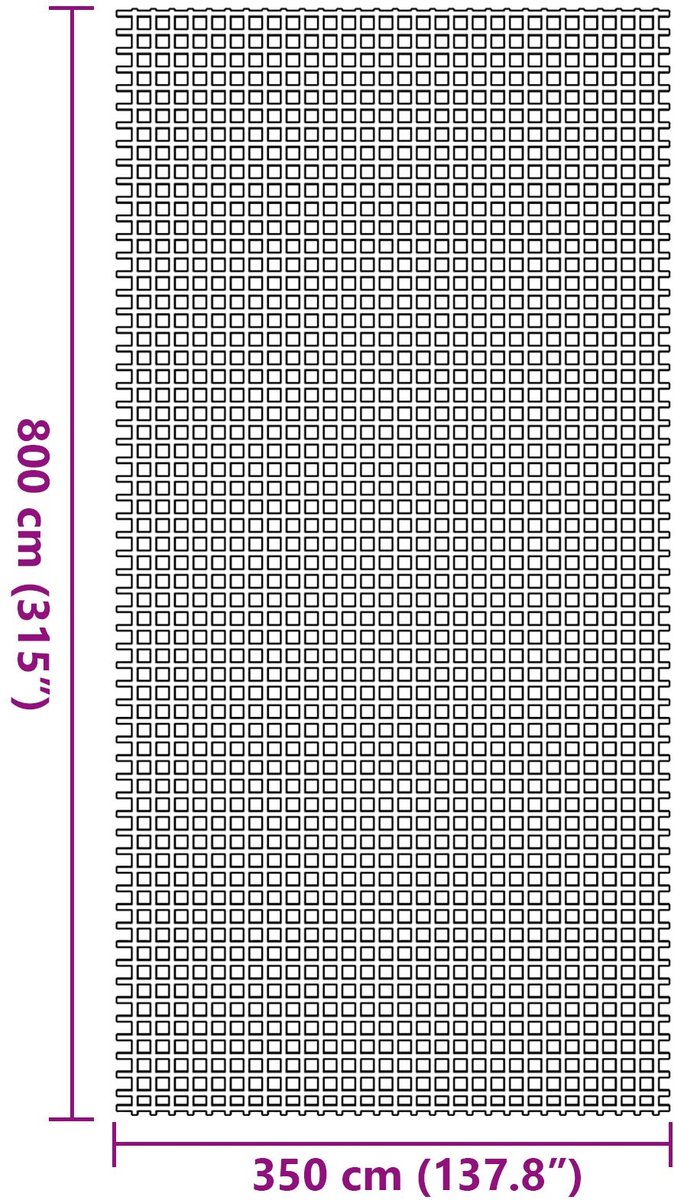 vidaXL - Tenttapijt - Antraciet - 800 - x - 350 - cm - Polyester van Merkloos — afbeelding 5