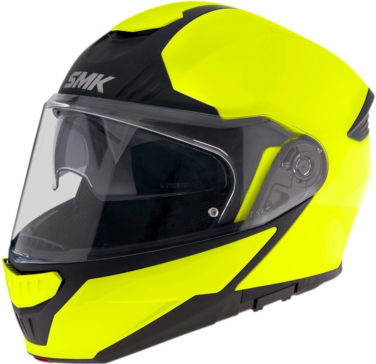 SMK Gullwing 06 Neon Geel Systeemhelm - Helm