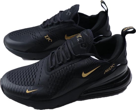 Teken kennisgeving informeel Nike Air Max 270 heren sneaker zwart-goud maat 41 | bol.com