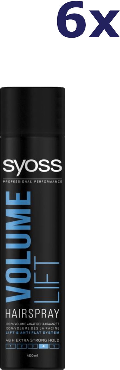 6x Syoss Haarspray Volume Lift 400ml