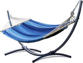 Potenza® Hangmat met SPREIDSTOK en standaard - 2 persoons – EXTRA STABIEL frame tot 220 kg - Grande Acadia