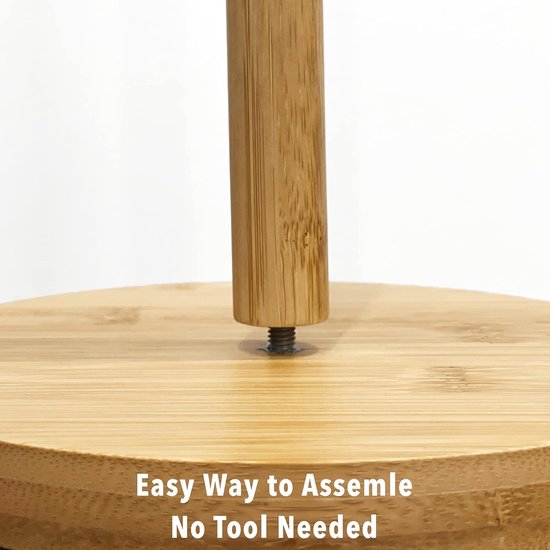 Bamboe Papieren Handdoek Dispenser Gemaakt Van Hout, Wandmontage Meerdere Papieren Handdoekhouder Voor Werkbladen In De Badkamer En Keuken