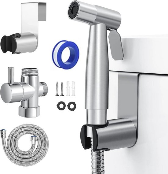 AquaReis Draagbaar Reisbidet - Oplaadbare Hygiëne Reiniger met Twee Wa
