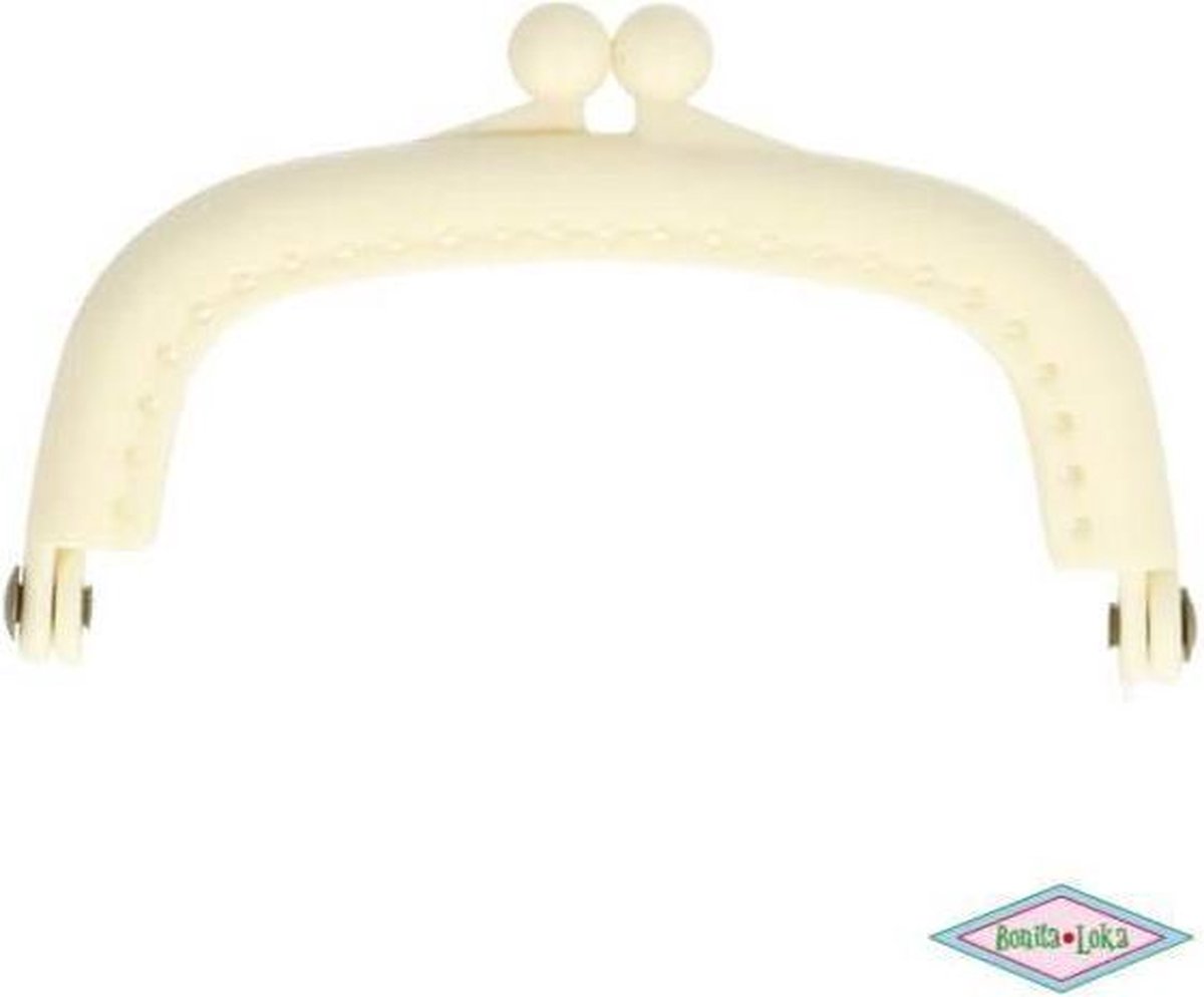 Bonita-Loka Portemoneesluiting 8,5 cm wit