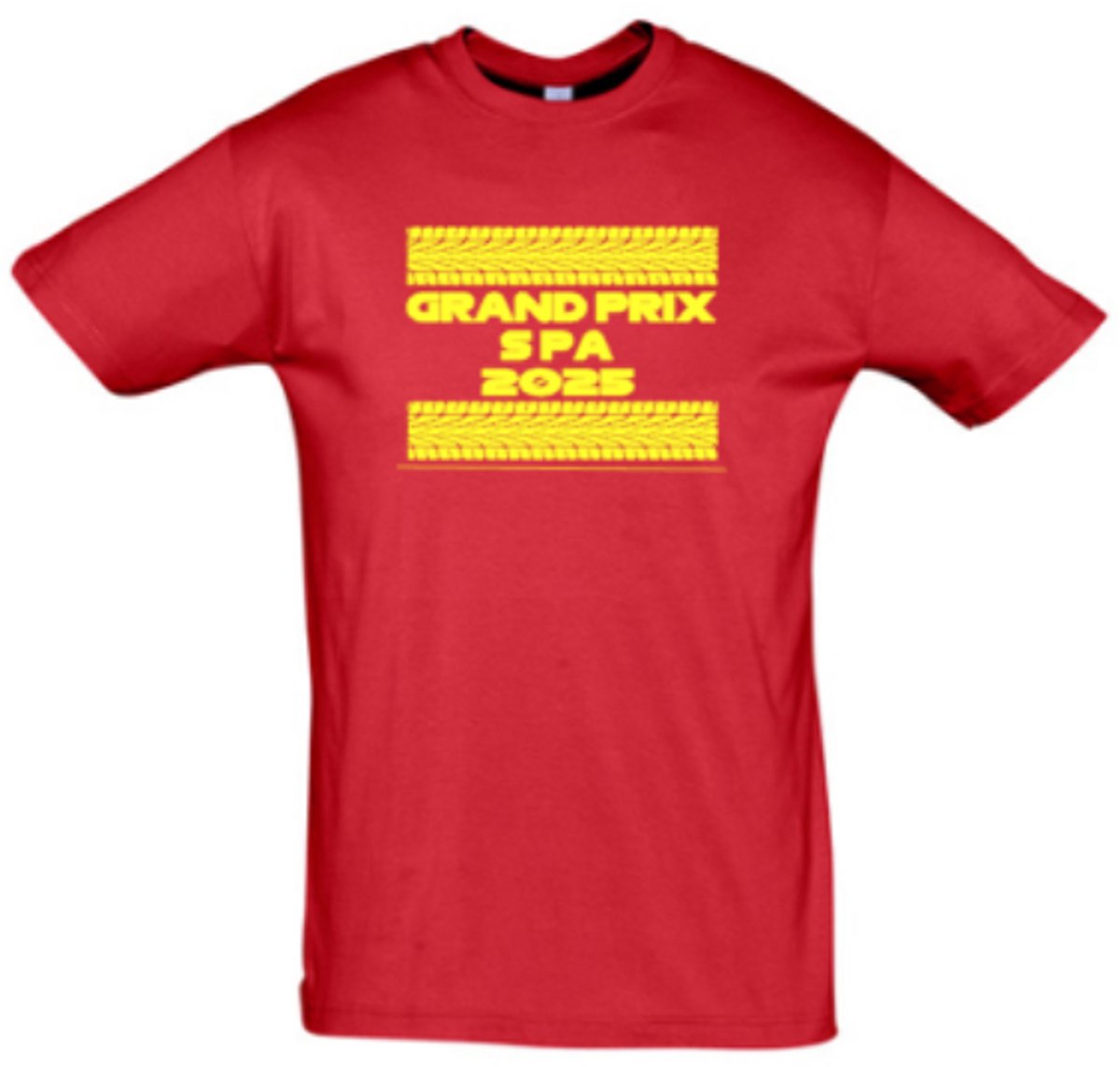 HEREN T-shirt Grand Prix Spa Francorchamps Belgie 2X LARGE Rood