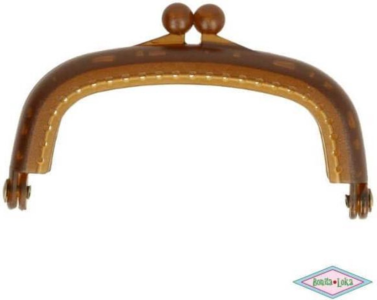 Bonita-Loka Portemoneesluiting 8,5 cm bruin