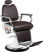 Mega Beauty Shop® Barbierstoel Barbierstoel bruin Bruin - barbier