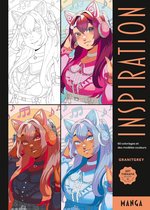 Inspiration - Manga - Hachette - Kleurboek voor volwassenen en kinderen