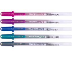 Gelschrijver Sakura Gelly Roll Gold Shadow set à 5 kleuren