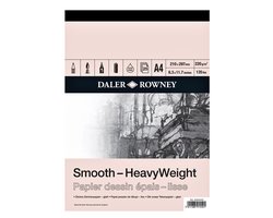 Tekenpapier daler rowney smooth 220gr a4 wit