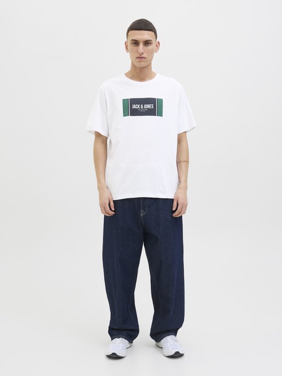 T-shirt Jack & Jones Jjhayato Tee SS Crew Neck Bts Ln 12278508 White Taille - M