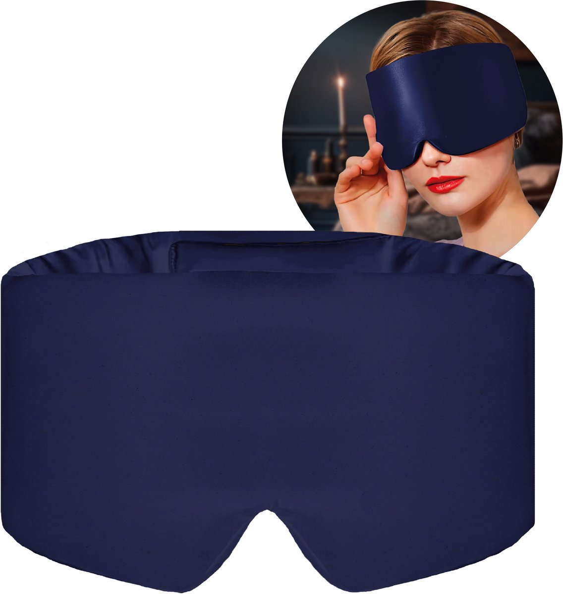 Umisleep 100% puur zijden slaapmasker, 22 momme, 6A, zacht en glad, ademend slaapmasker, zijde, voor vrouwen/mannen, betere lichtafdichting, slaapmasker, met reisetui, verstelbare gesp