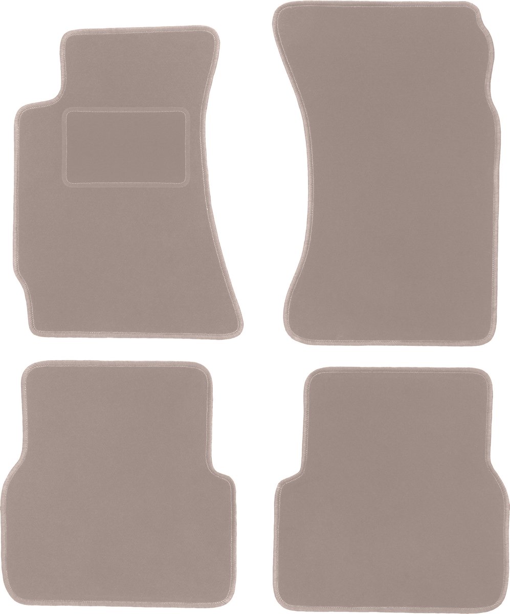 Beige veloursmatten voor: Subaru Forester II SUV (2002-2008)