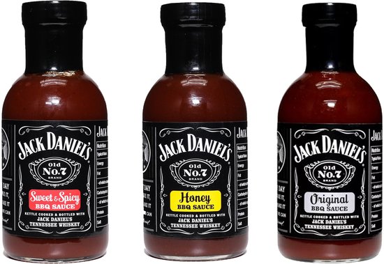 Proefpakket Jack Daniel's BBQ sauzen (3x250ml)