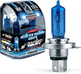 Simoni Racing Halogeen Lampen 'Blue Ice Racing' H1 (4200K) 12V/55W, set à 2 stuks ECE-R37