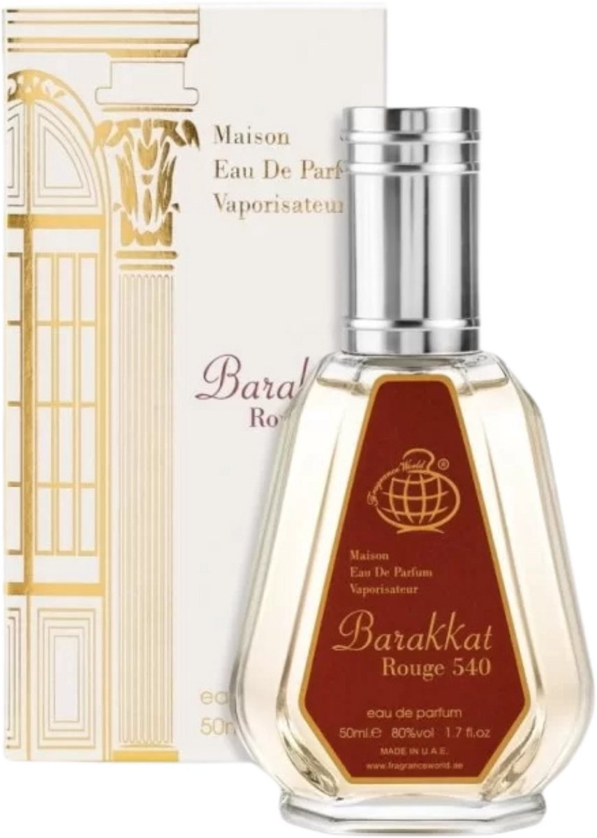 Goedkoopste Fragrance World - Barakkat Rouge540 - Eau de Parfum - 50 ml