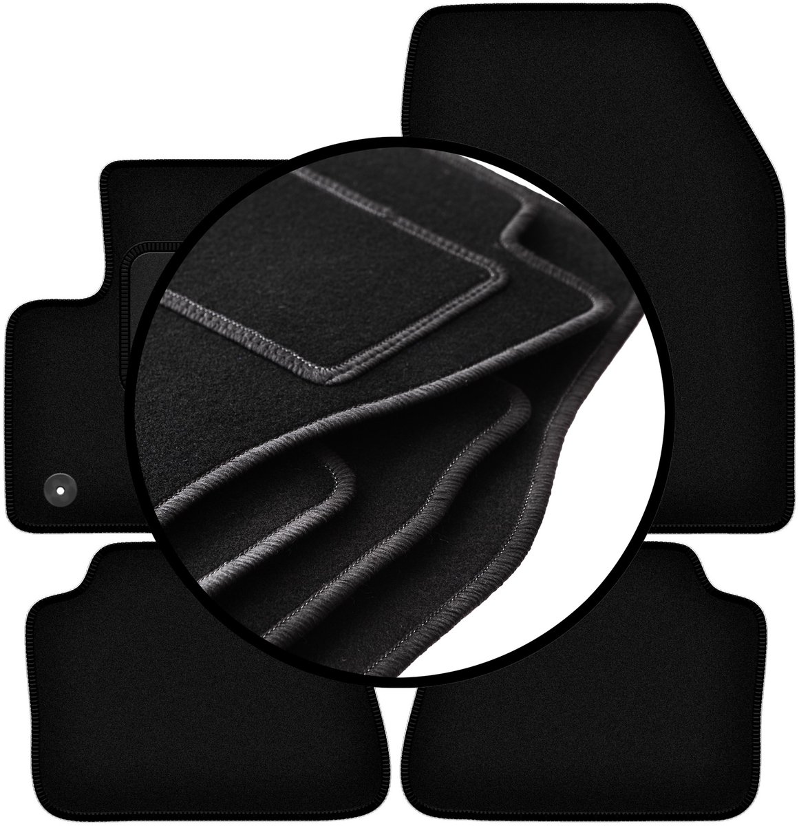 Complete set veloursmatten voor: Opel Mokka-E crossover (2020-)