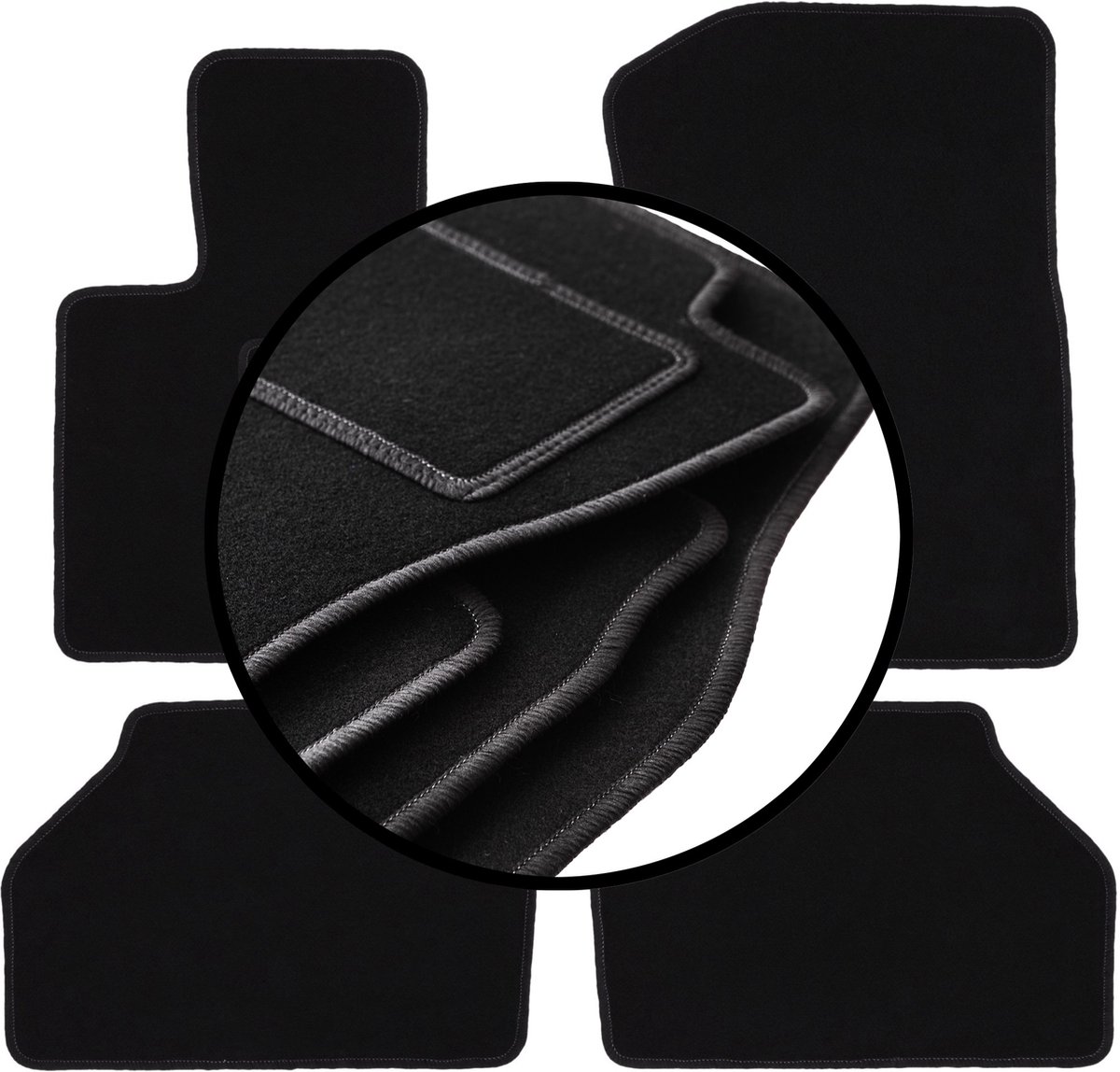 Complete set veloursmatten voor: BMW X4 F26 SUV (2014-2018)
