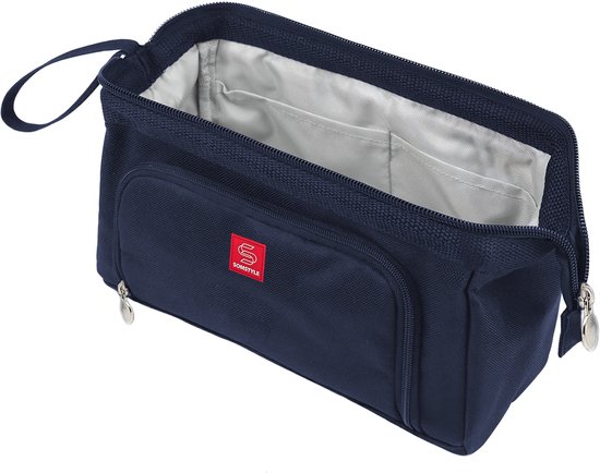 Stylos Somstyle - Trousse pour Enfants et Adultes - Grande capacité - Trousse scolaire pour Garçons et Filles - Bleu foncé