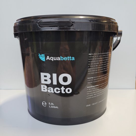 Aquabetta Bio Bacto 5L - Gevriesdroogde bacteriën - Voor slib afbreken - Reinigt op een natuurlijke manier - Activeert de biologische activiteit van de vijver