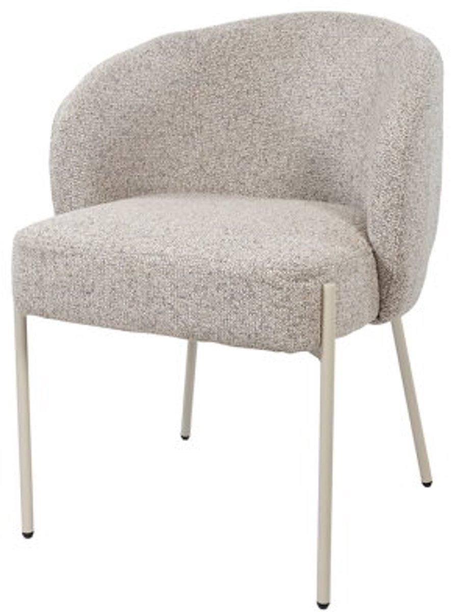 Eetkamerstoel Adele - beige poten - Puente - Stone 09 - Star Collection - eetkamerstoelen set van 2