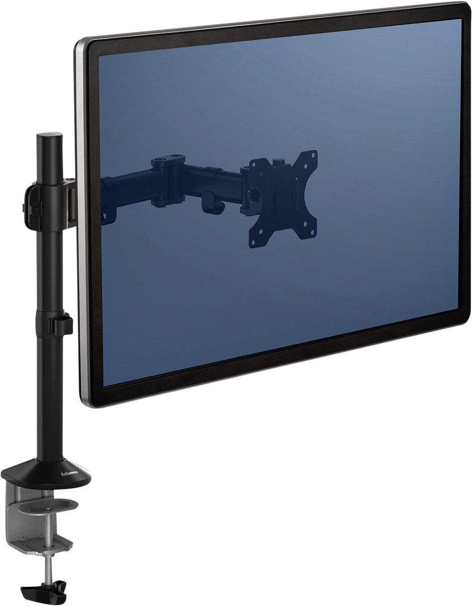 Fellowes Monitor arm enkel 1 scherm Reflex 81,3 cm, 32 inch, Klem Zwart