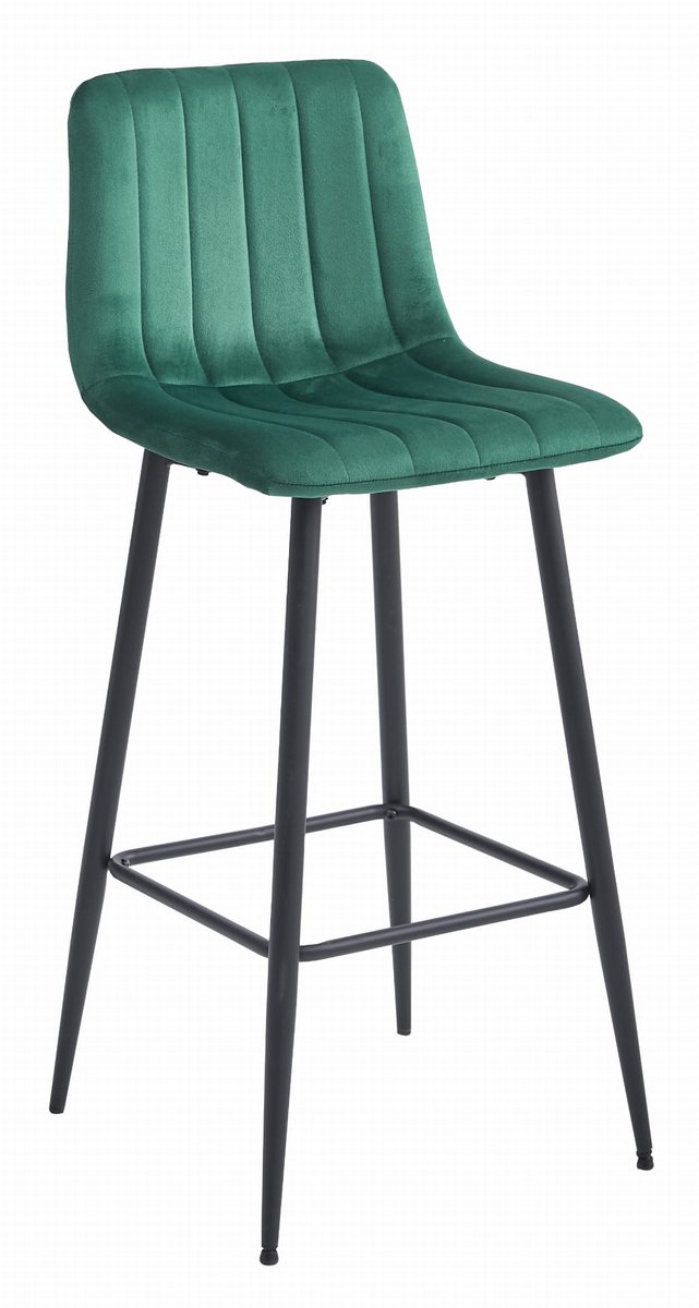 POZZA kruk - donkergroen fluweel / zwarte poten x 2