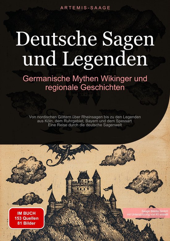 Deutsche Sagen und Legenden: Germanische Mythen, Wikinger un ... - cover