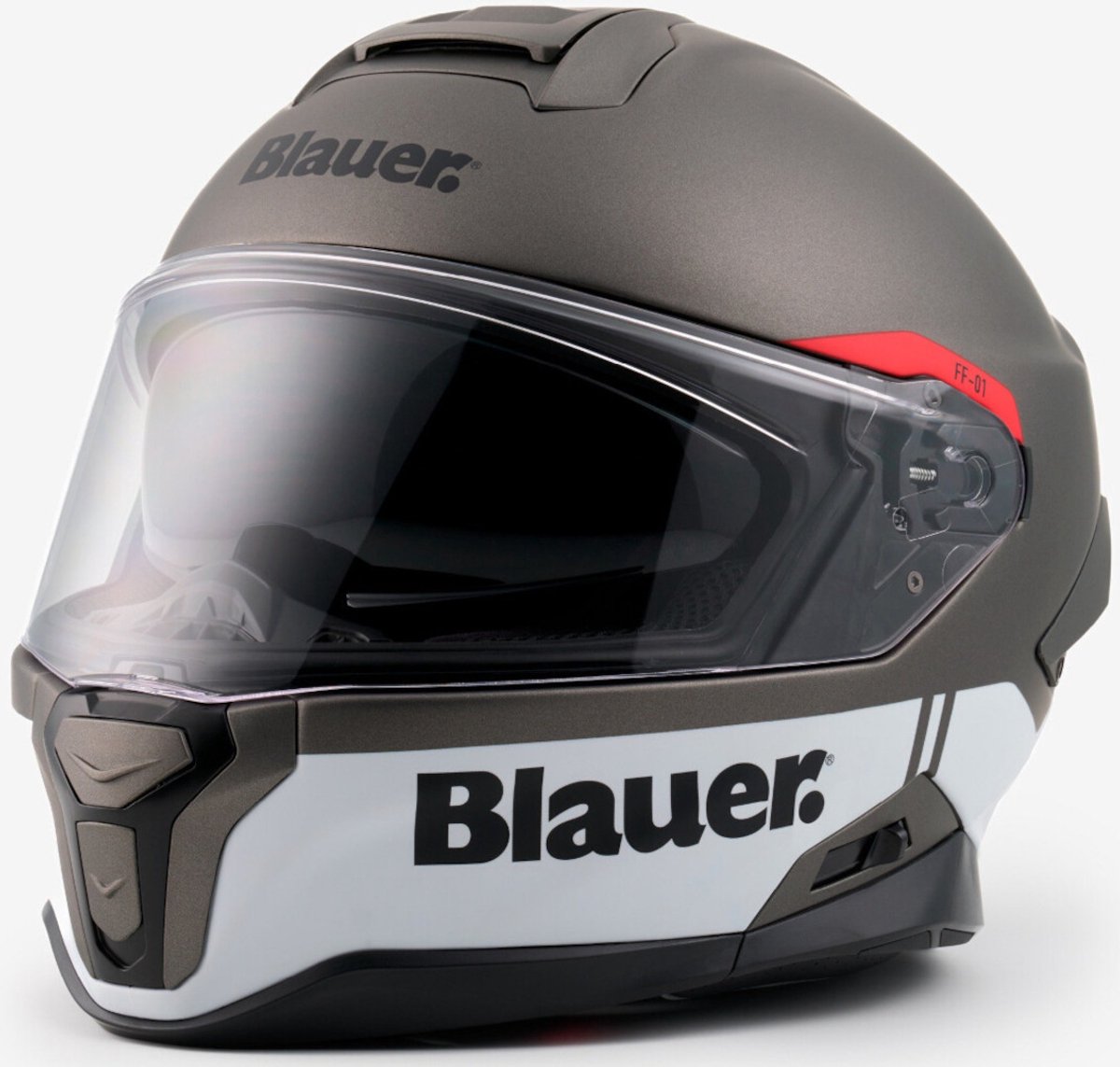 Blauer FF-01 Mat Grijs Integraalhelm - Maat L - Helm