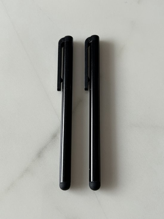 Stylet universel pour tablette et téléphone, lot de 2, Zwart