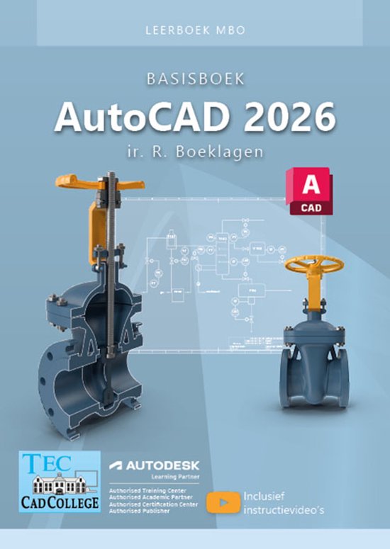 Basisboek AutoCAD 2026 mbo Leerboek - cover