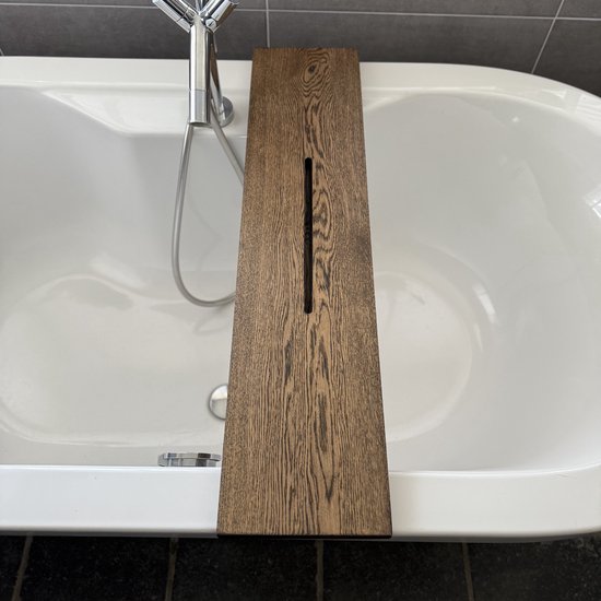 Maison DAM - eikenhout Terra marron - 90x20x3cm - Avec niche tablette - 2x huilé