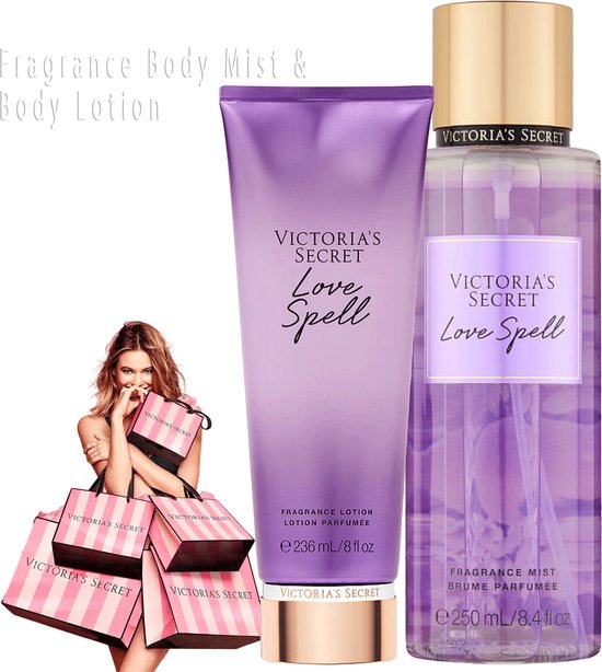 Victoria's Secret Love Spell Mist & Bodylotion Set Incl. VS Geschenktasje